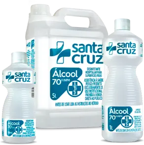 Álcool 70 INPM (500ml, 1l e Bombona de 5l)